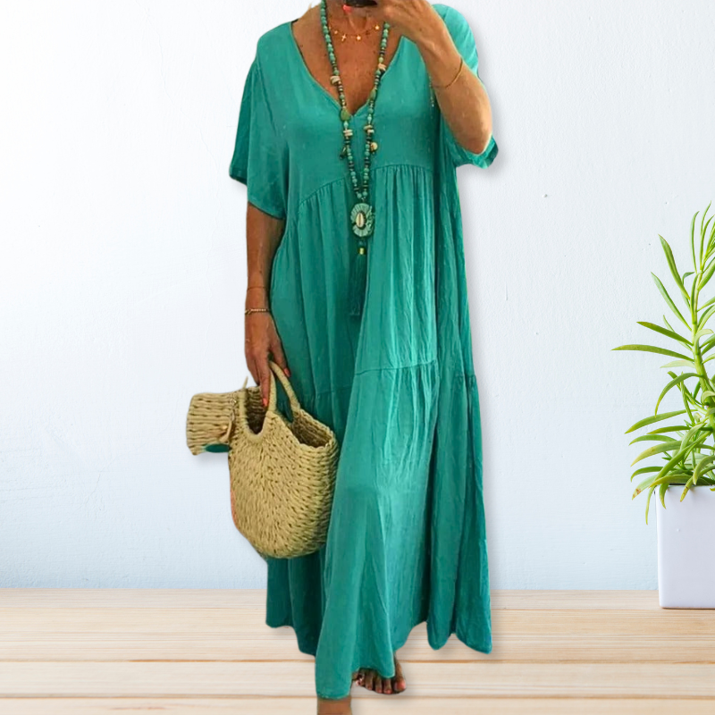 Maelis | Baumwoll-Leinen Kleid