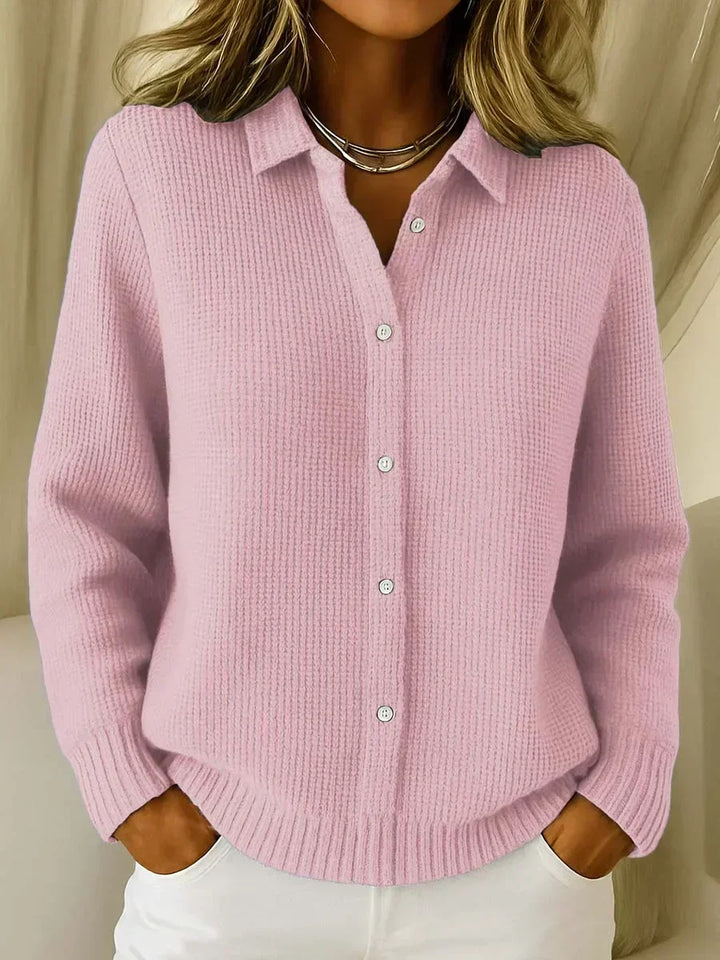 Hanni | Karierte Strickjacke mit Knöpfen