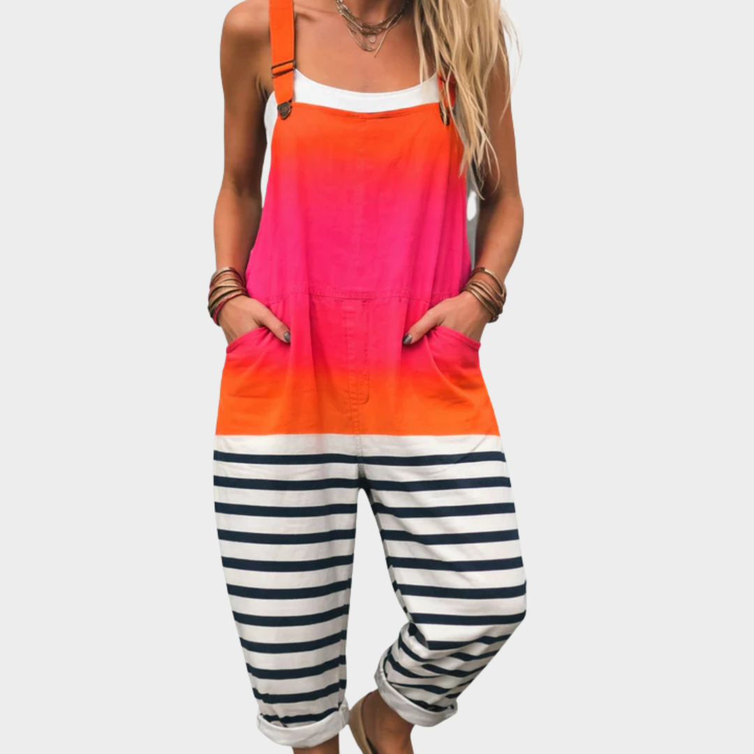 Bequeme bedruckte Latzhose
