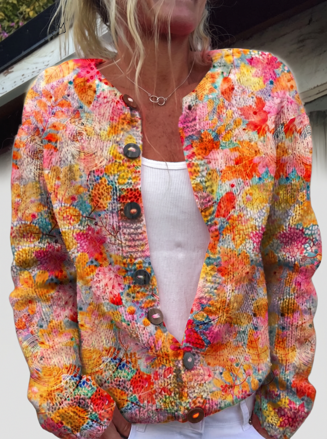 Helena™ | Cardigan mit Blütenmeer