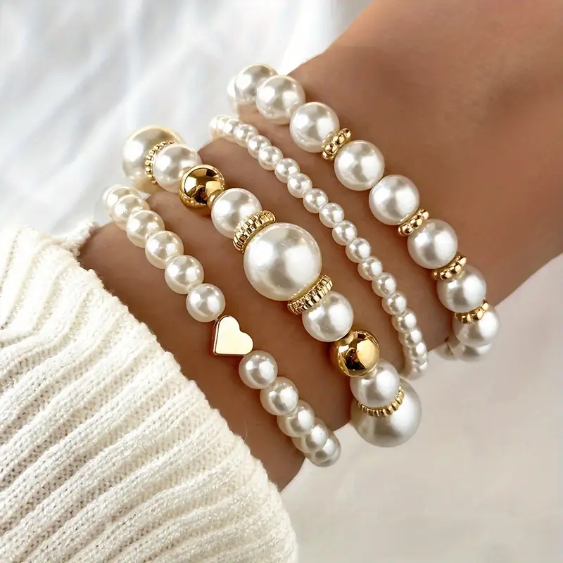 Armband-Set im Perlen-Look – Stefan Berlin