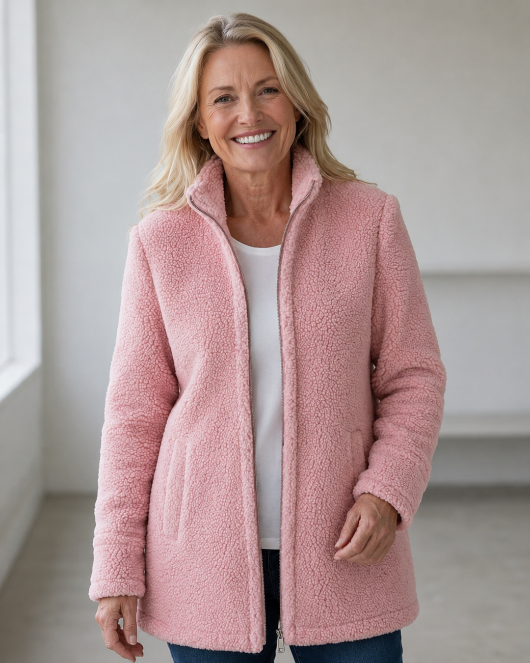 Weiche Kurzjacke in Rosa in Rosa – Stefan Berlin