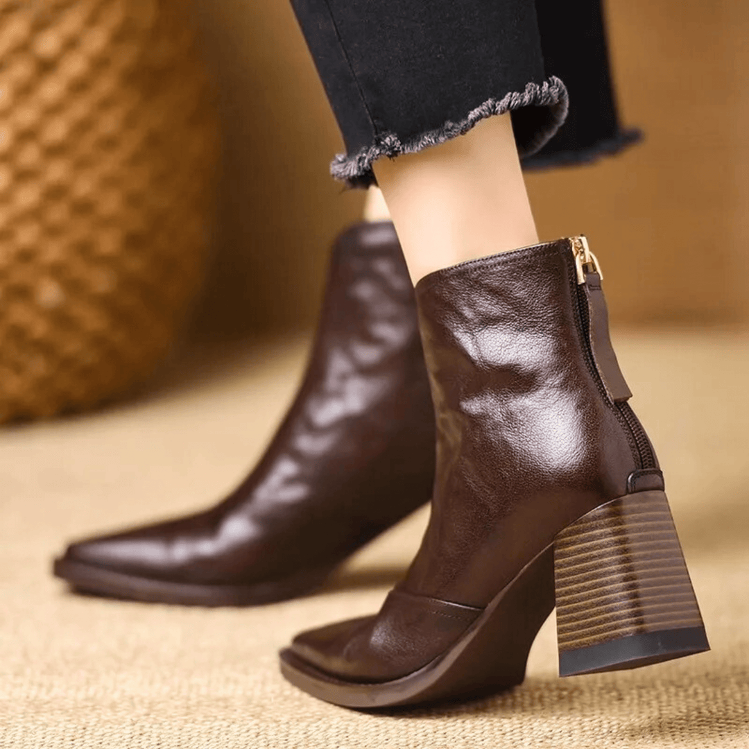 Claudia | Luxuriöse Stiefeletten mit mittelhohem Absatz
